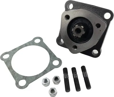 Image de adaptateur 4x3 entre prise de force PTO et Pompe hydraulique pour système de bennage de camion