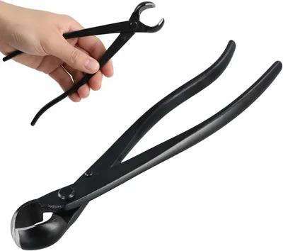 Bonsaischere 205 mm, Konkavzange, rostfreier Stahl, ergonomisch