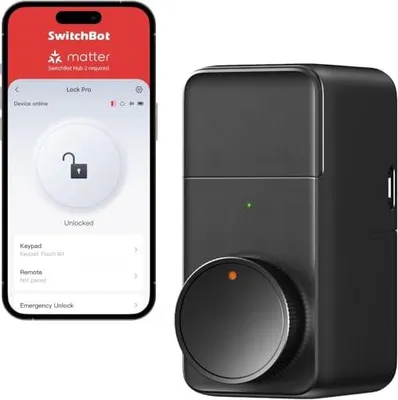 SwitchBot Lock Pro – Smarter Türschlossantrieb für einfaches Zutrittsmanagement – Produktbild 1