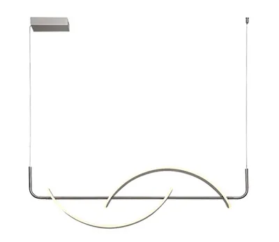 Image de Rabalux 72233 Suspensions Jarnelle LED 35 en métal et plastique, finition chrome satiné