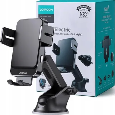Image de Joyroom Wireless Qi Charger 15W Automatic Electric Car Mount for Dashboard / Ventilation Grille Black (Jr-Zs219)