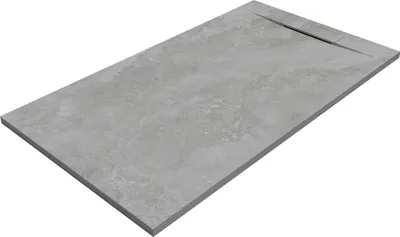 Produktbild von SANYCCES SIENA Rechteckige Duschwanne SanyDur Gel Coat 150 x 90 cm, Lithos Grau