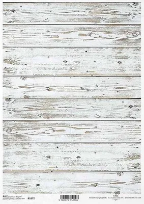 Immagine prodotto di Carta di riso per decoupage, shabby chic, fogli bianchi ITD-R1672 - A4