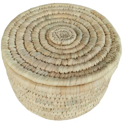 Produktbild von Aufbewahrungskorb mit Deckel – rund, Ø 28 cm