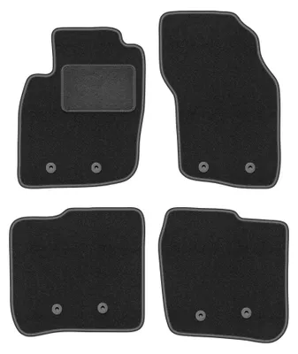Produktbild von Velours-Fußmatten für Volvo S40 I 1995-2004 (Limousine) – 4-tlg, Graphit, passgenau – Wielganizator LUX