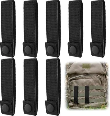 Produktbild von Famanu Molle-Set 8 Verbindungsriemen mit Klettverschluss - Schwarz
