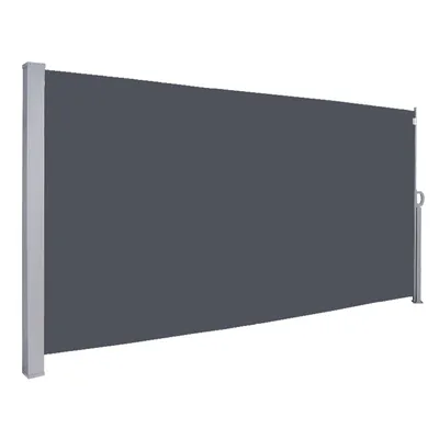 Immagine prodotto di Tenda laterale Jopassy Tende estensibili 180x300cm Schermo privacy in alluminio Protezione dal vento Protezione dal sole Tenda a rullo laterale Grigio