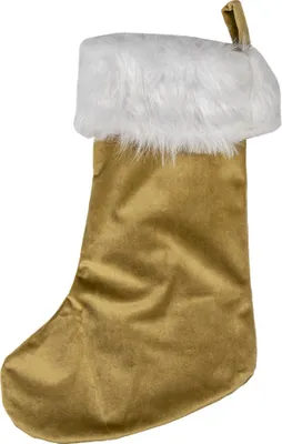 Produktbild von Clayre & Eef Weihnachtsstrumpf Weihnachtsstrumpf 45 cm Braun Synthetisch