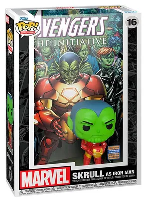 Produktbild von Funko Iron Man POP! Comic Cover Vinyl Figur Skrull 9 cm