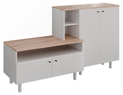 Zdjęcie produktu dla Szafa Vicco Elano Biały/Dąb 140 x 80 cm, Model 60738