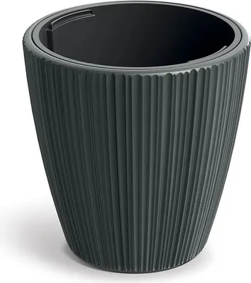 Image de Pot de fleurs ORO 47 cm - Couleur : gris foncé