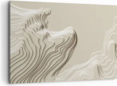 Produktbild von Bild auf Leinwand - Leinwandbild - Einteilig - Dreidimensional cremig strukturell - 120x80cm Wand Bild Wanddeko Wandbilder Leinwanddruck Bilder Wanddekoration Leinwand bilder AA120x80-4648