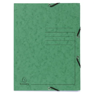 Produktbild von Exacompta Sammelmappe 55403E DIN A4 3Kl Karton grün