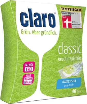 Produktbild von Claro, Classic, Geschirrspültabletten, 40 Stück