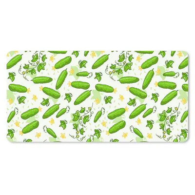 Produktbild von MuchoWow® Schreibtischunterlage Gurke - Gemüse - Muster 80x40 cm - XXL Mauspad - Gaming Mauspad