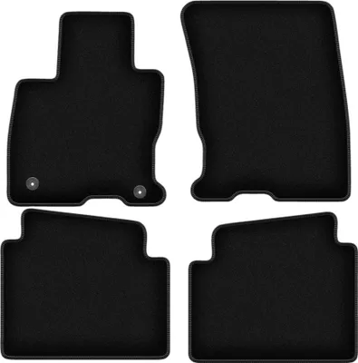 Produktbild von Wielganizator Velours-Autoteppiche – passend für Ford Kuga MK3 (SUV, Bj. 2019-) – schwarz, passgenau, mit Befestigungen set 4 Stk.