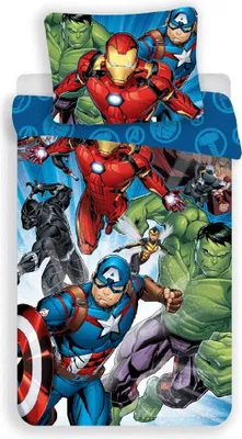 Produktbild von Marvel Avengers - Bettwäsche-Set AG333 (Einzelbett) (Blau/Grün/Rot)