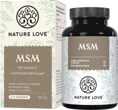 Produktbild von Nature Love MSM | 180 Tabletten | vegan