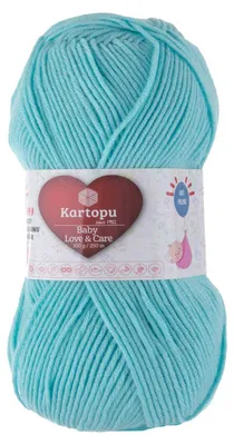 5 x 100g Strickgarn Kartopu Baby Love and Care antibakteriell babyblau