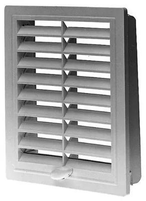 Productafbeelding van Ventilatie rooster, kunststof, met inbouwframe, 150x200, verstelbaar