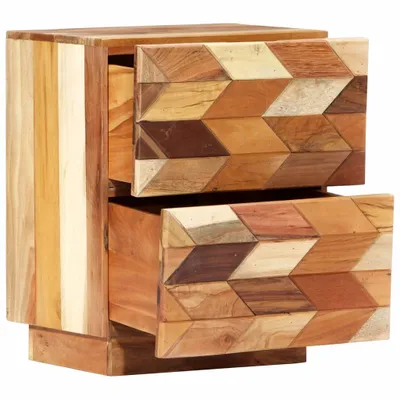 Zdjęcie produktu dla vidaXL Stolik nocny 40x30x50 cm lite stare drewno