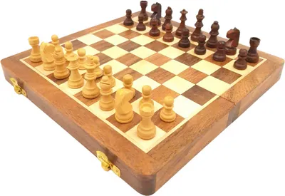 Obrázek produktu pro Madrid Magnificence Dřevěné magnetické šachy 25x25cm - DNU-026