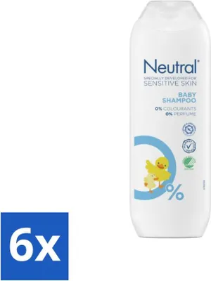 Obrázok produktu pre Neutrálny detský šampón – Pre citlivú pokožku – Bez parfumov – Bez farbív – 250 ml – Výhodné balenie – 6 kusov