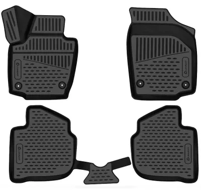 Produktbild von ELEMENT Gummi-Fußmatten 3D kompatible mit SKODA Rapid, 2013->, 4 tlg.