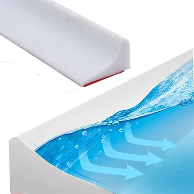 Produktbild von Duschkabinen Dichtung, Bad Wasserbarriere Silikonstreifen Duschwanddichtung, Selbstklebende Duschschwelle Badezimmer Wasserstopper Wasserdamm für Feuc