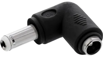 Immagine prodotto di Adattatore InLine® DC, spina cava 5,5x2,5 mm DC maschio/femmina angolata