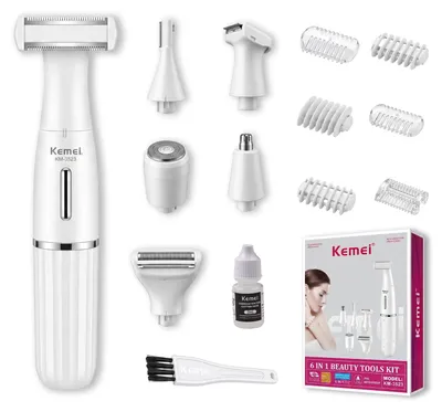 Produktbild von 6-in-1 Rasierer Damen Elektrisch Kabelloser Bikini Trimmer 6-in-1 Komplettlösung für die Ganzkörperpflege