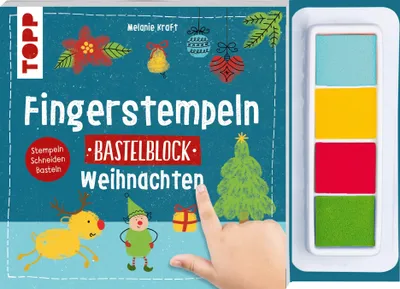 Produktbild von Fingerstempeln. Bastelblock Weihnachten
