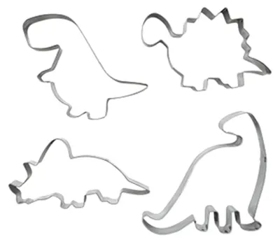 Image de Set de 4 emporte-pièces dinosaure Zenker Emporte-pièces