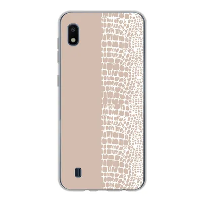 Produktbild von MuchoWow® Handyhülle Schutzhülle Hülle für Samsung Galaxy A10 Schlange - Design - Rosa Silikon Softcase Handy Hülle - Schutzhülle