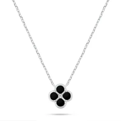 Immagine prodotto di Elegante collana in argento Black Clover, modello NCL222WBC
