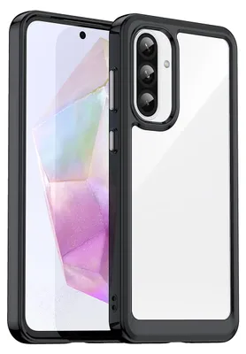 Zdjęcie produktu dla Etui Outer Space do Samsung Galaxy A26 Cover z elastyczną ramką - czarne