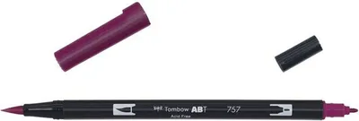 Produktbild von Tombow Tombow ABT Dual Brush Pen 757 Port Red