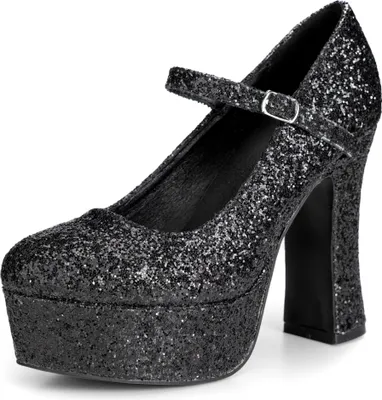 Produktbild von Plateau Schuhe glitter-schwarz Schuhgröße: 41