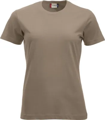 Produktbild von Clique Damen T-Shirt Classic-T Rundstrick mit doppeltem Kragenbündchen und Elasthan