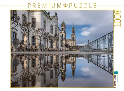 Produktbild von CALVENDO Puzzle Dresden katholische Hofkirche | 1000 Teile Lege-Größe 64x48cm Foto-Puzzle für glückliche Stunden