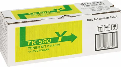 Zdjęcie produktu dla KYOCERA TK-580Y kaseta z tonerem 1 szt. Oryginalny Żółty