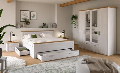 Produktbild von Schlafzimmer-Set >Verona< in Sibiu Lärche, Spannplatte/MDF