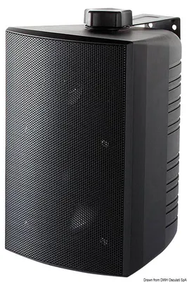 Image de Enceintes stéréo à 2 voies en boîtier, noires, 1 paire