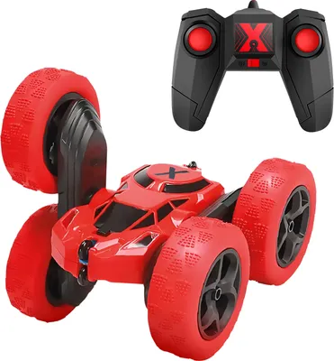 Image de Maxlife, Véhicule télécommandé à 4 roues motrices 360° Stunts avec pilotage sans fil, Rouge