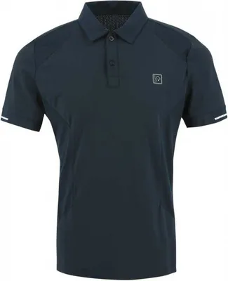 Image de Polo à manches courtes Equitheme Eric Bleu L Bleu L