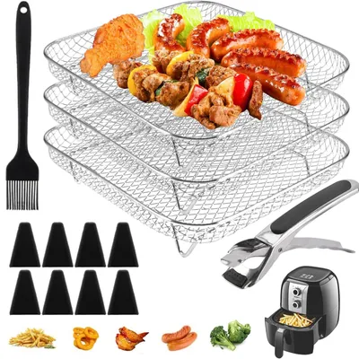 Produktbild von Solidchoice – Set mit 3 Grillrosten für Heißluftfritteuse