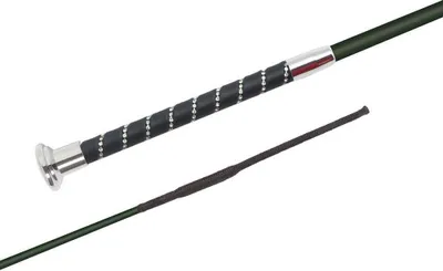Image de Fleck Economy Silktouch Crystal Cravache de dressage Blanc,Noir 110 cm Blanc,Noir 110 cm
