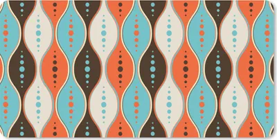 Produktbild von MuchoWow® Mauspad Mousepad Retro - Kreis - Design 60x30 cm - Mousepads - Maus Mat - Pad - Mausunterlage - Nachhaltig