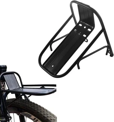 Image de Kit de potence pour VTT, portable, porte-bagages, réglable, pour vélos, camping, sport, voyages (noir)