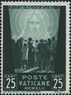 Produktbild von Briefmarken Vatikanstadt 1942 Mi 89 postfrisch Opfer des Krieges